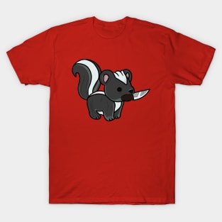 Skunk with a knife! T-Shirt